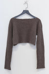 BASERANGE Macaulay Sweater Merino Wool France BAS-KMAL-BM-WI22-0 Mixed Rock Brown KMAL-BM-WI22